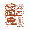 Texas State Fair Cartoon Hot Dog Vintage Shirt