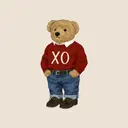 Chi Omega Cute Teddy Bear PR Sweater