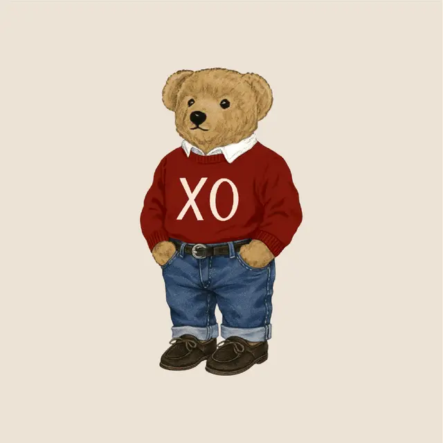 Chi Omega Cute Teddy Bear PR Sweater