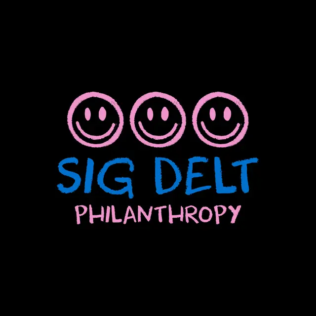 Sigma Delta Tau Smiley Faces Philanthropy Hoodie