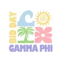 Gamma Phi Beta Sun Palm Wave Floral Rush Shirt