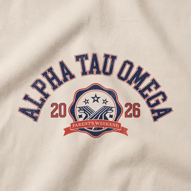 Alpha Tau Omega Shield Design Parents Weekend Sweater