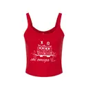 Chi Omega Owl Illustration PR Tank 2