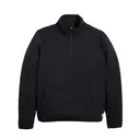 Marine Layer Corbet Quilted Pullover Black Front