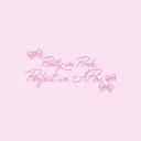 Alpha Phi Pink Bow Text PR Shirt