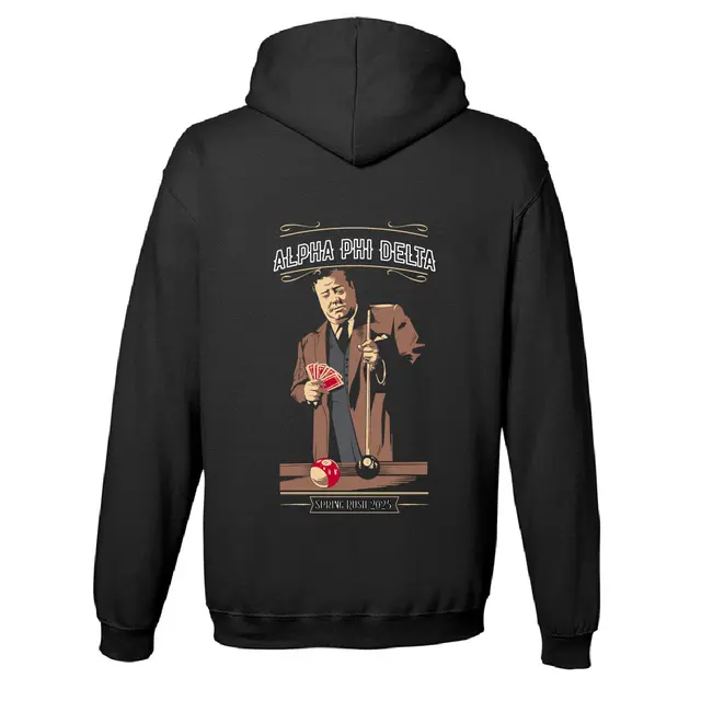 Alpha Phi Delta Card Player Rush Hoodie 2