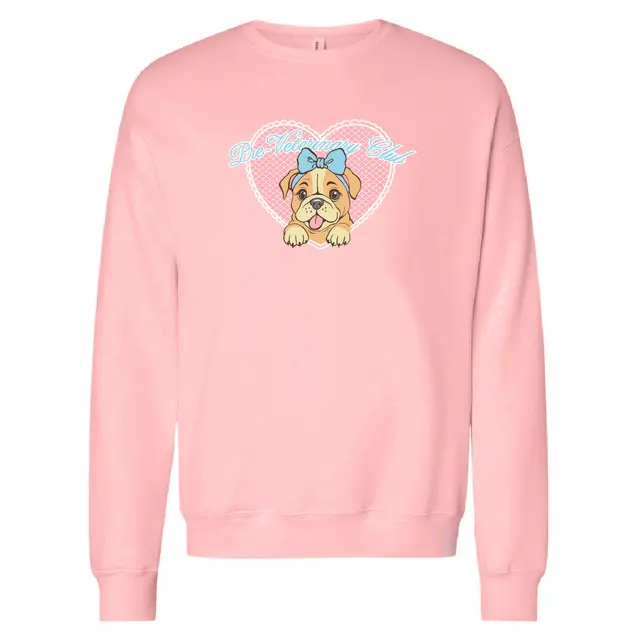Pre-Veterinary Club Cute Puppy Heart PR Crewneck 2