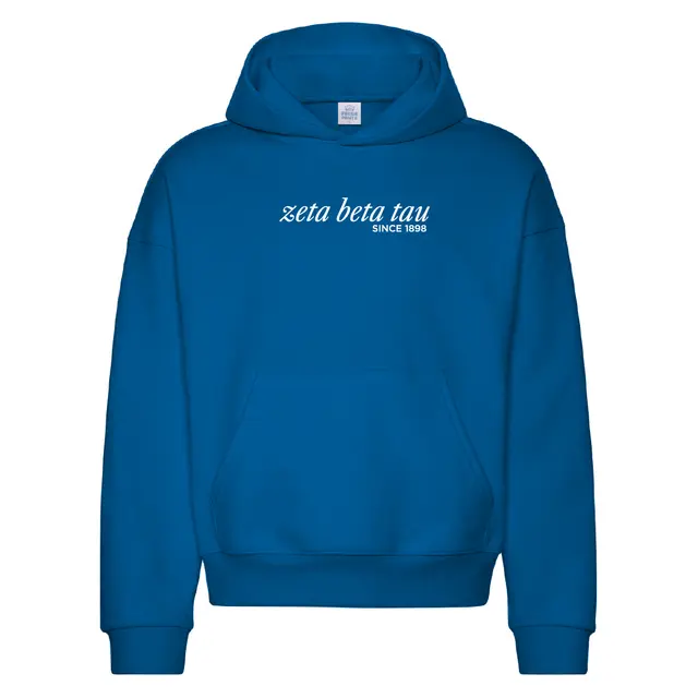 Zeta Beta Tau Script Logo PR Hoodie 2