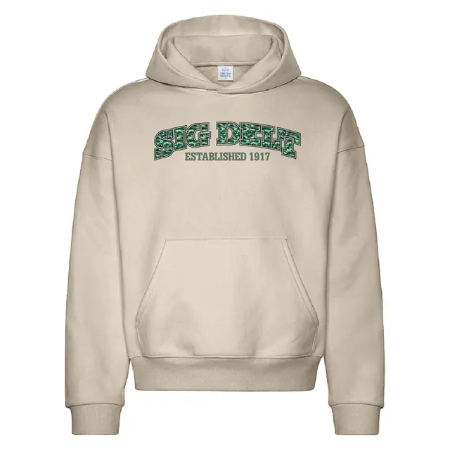 Sigma Delta Tau Camo Text PR Hoodie 2