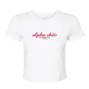 Alpha Chi Omega Script Heart Semi Formal Shirt 2