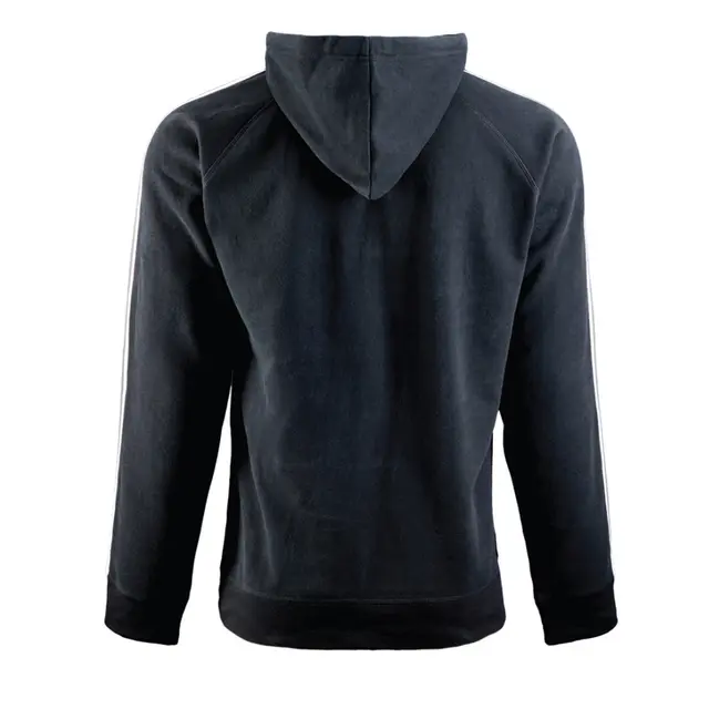 Customizable J America Rival Fleece Hooded Sweatshirt 8640 Black Back