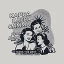Kappa Kappa Gamma Vintage Illustration Parents Weekend Sweater