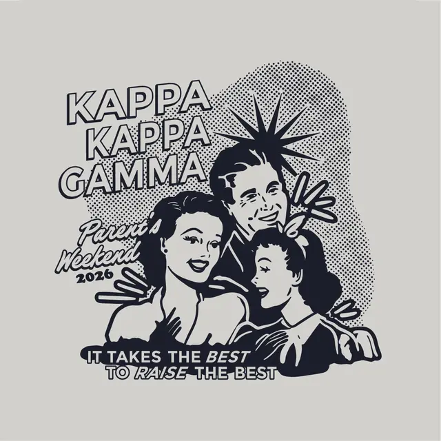 Kappa Kappa Gamma Vintage Illustration Parents Weekend Sweater