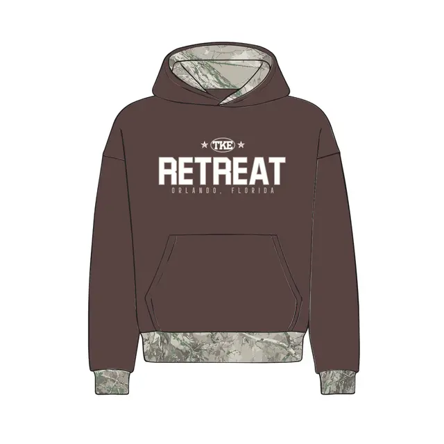 Tau Kappa Epsilon Bold Lettering Retreat Hoodie 2