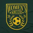 Women's Soccer Team Golden Soccer Graphic PR Hoodie