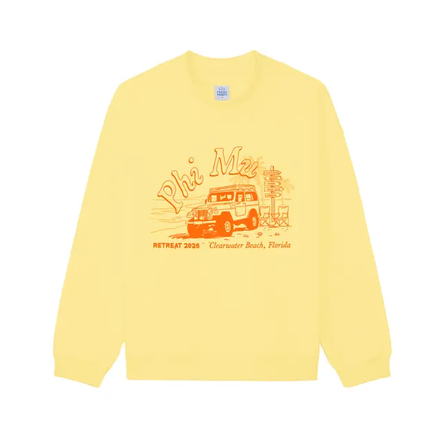 Phi Mu Jeep Illustration Retreat Sweater 2