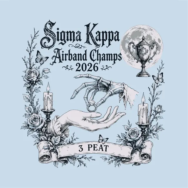 Sigma Kappa Floral Illustration Airband Champs Shirt