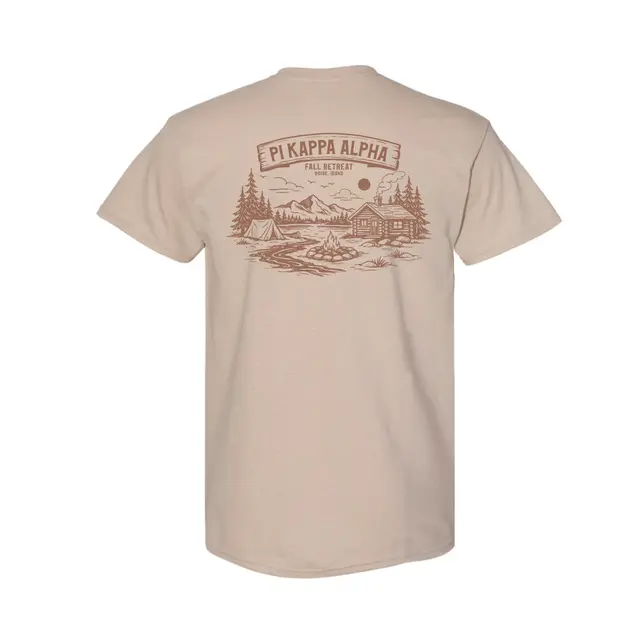 Pi Kappa Alpha Mountain Lodge Camping Retreat Shirt 2