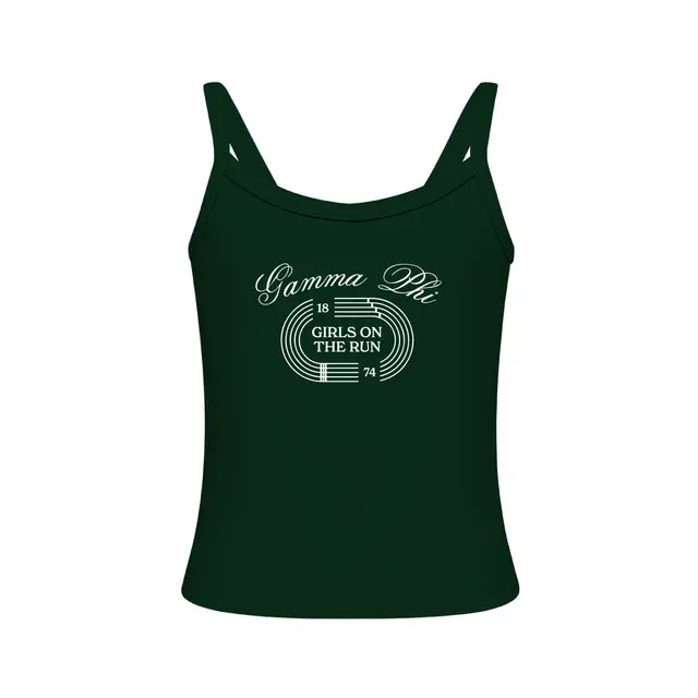 Gamma Phi Curved Track Lines Girls On The Run Tank 2