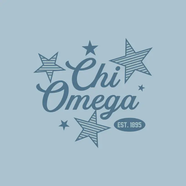 Chi Omega Starry Script PR Hoodie