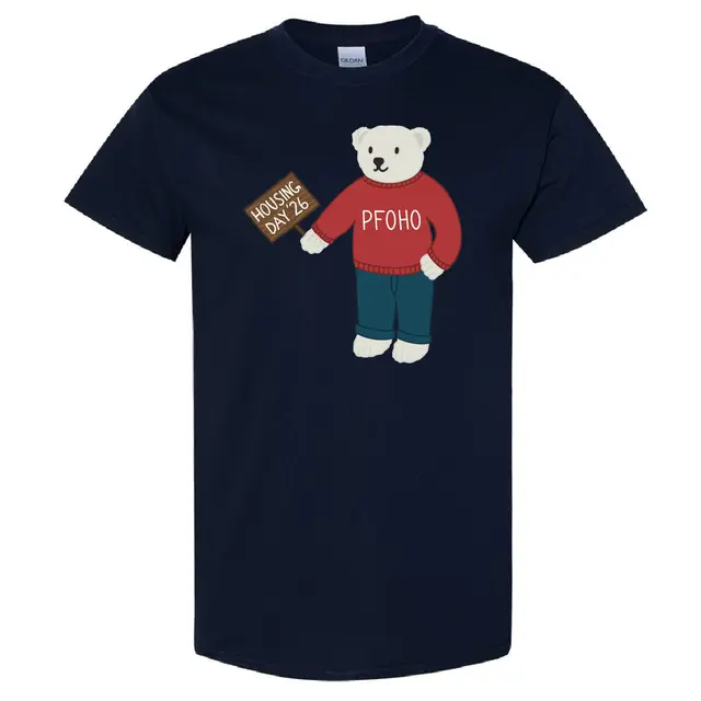 Pfoho Cute Bear Holding Sign PR Shirt 2