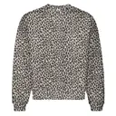 Fresh Prints FP108 Leopard Print Crewneck Mocha Front