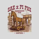 Sigma Alpha Epsilon SAE x PI PHI Trojan Horse Homecoming Hoodie