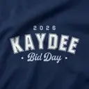 Kappa Delta Bold Block Lettering Bid Day Tank