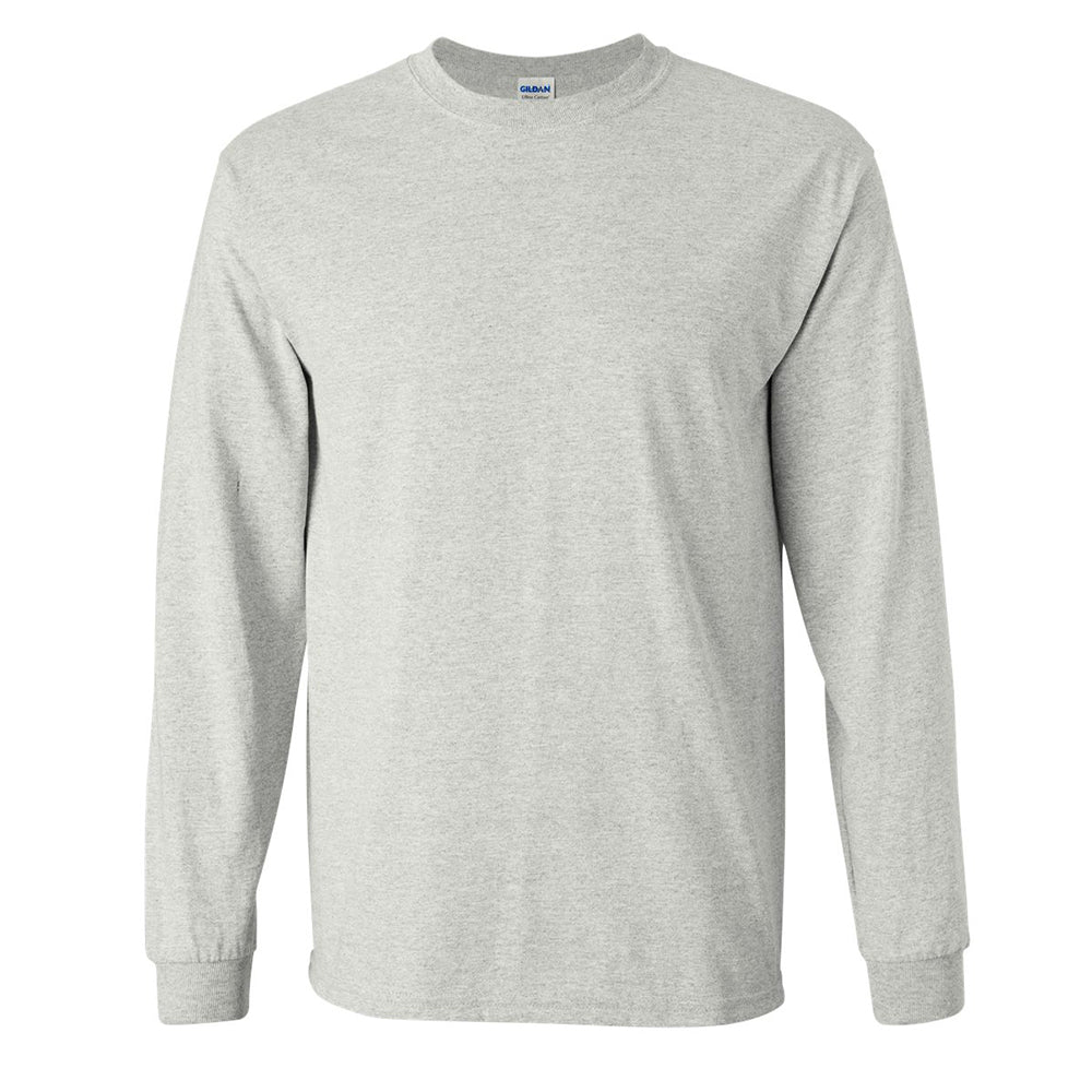 トップス OVY Cotton Long Sleeve T-shirt gray Gildan Adult Ultra Cotton 6 Oz. Long-Sleeve T-Shirt | Fresh