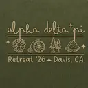 Alpha Delta Pi Hand Drawn Illustrations Retreat Crewneck