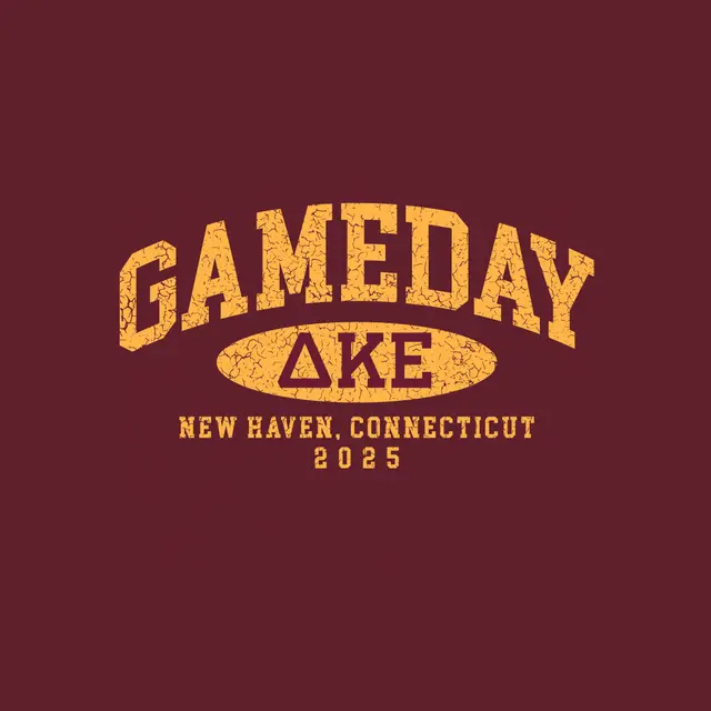 Delta Kappa Epsilon Cracked Text Game Day Crewneck