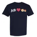 Alpha Phi Checkered Heart Bear PR Shirt-2
