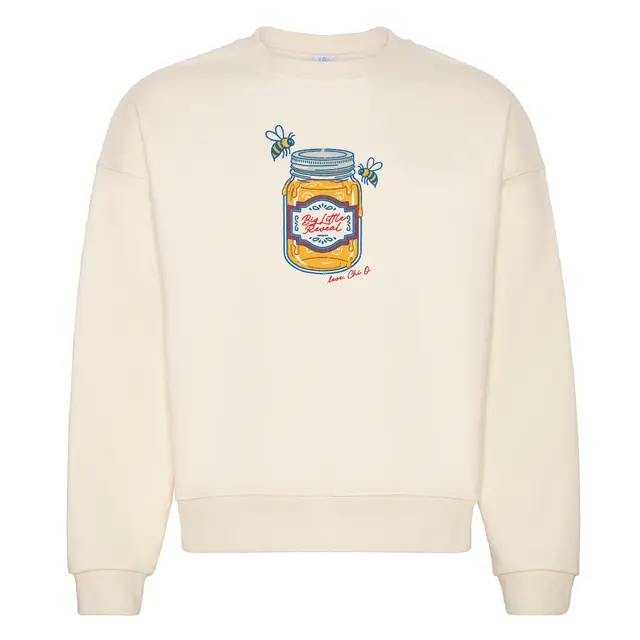 Chi Omega Honey Jar and Bees Big Little Reveal Crewneck 2