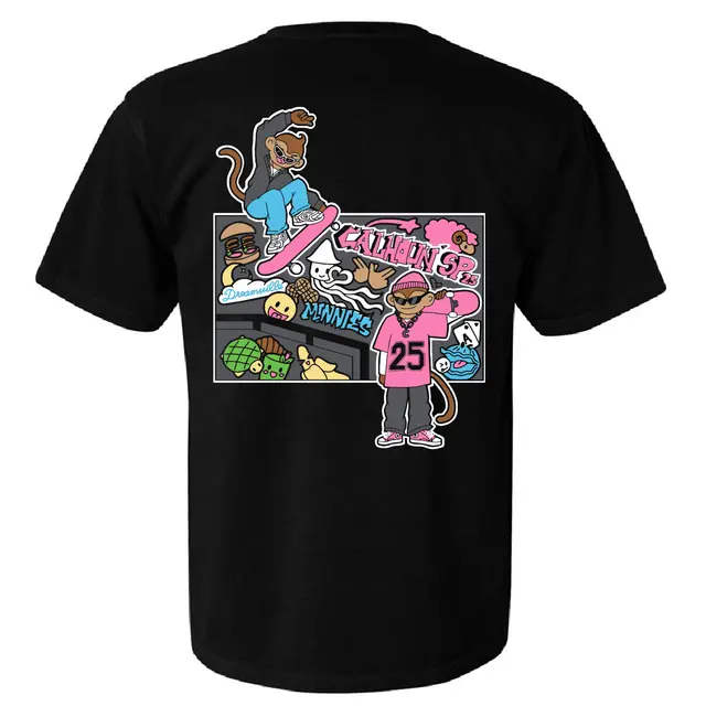 Calhoun's Graffiti Monkey Illustration PR Shirt 2