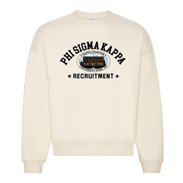 Phi Sigma Kappa House Illustration Rush Crewneck 2