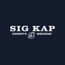 Sigma Kappa Bold Lettering with Football Graphic Parent's Weekend Tank