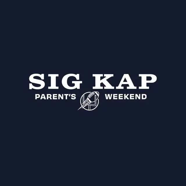 Sigma Kappa Bold Lettering with Football Graphic Parent's Weekend Tank