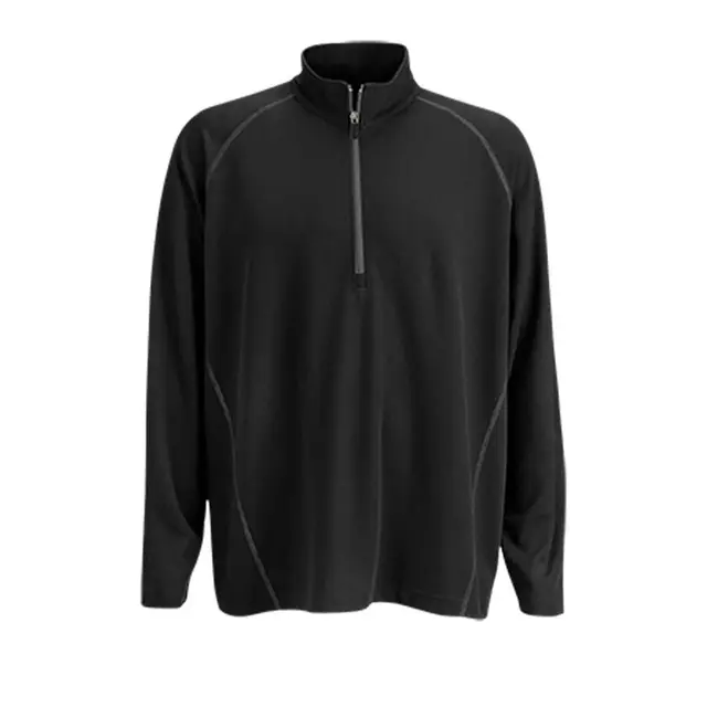 Customizable Vansport Performance Pullover 3470 Black Front