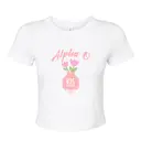 Alpha Omicron Pi Checker Tulip Big Little Shirt 2