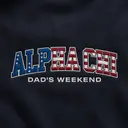 Alpha Chi Omega Patriotic Block Lettering Parents Weekend Hat
