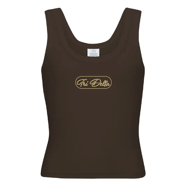 Delta Delta Delta Script Logo PR Tank 2