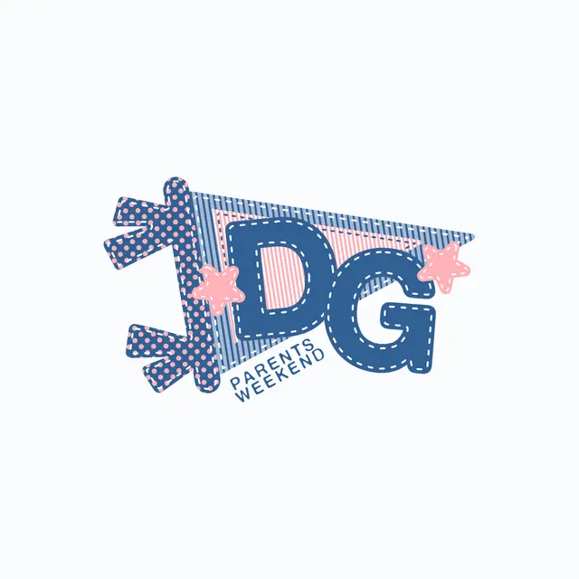 Delta Gamma Polka Dot Pennant Parents Weekend Shirt