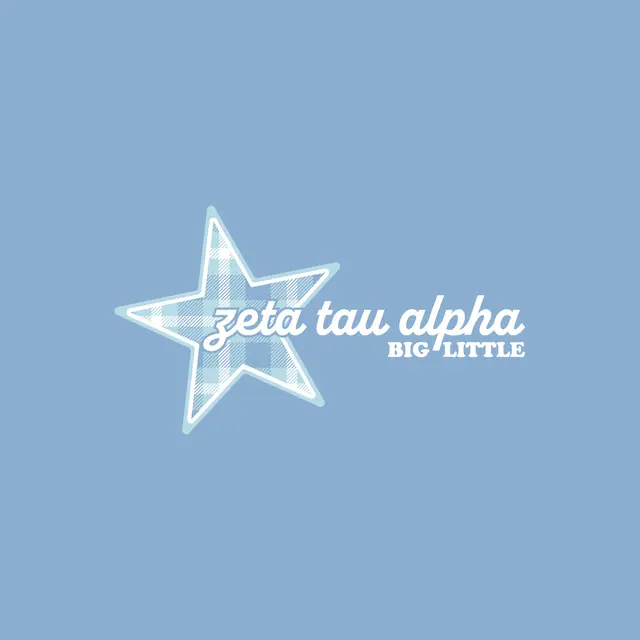 Zeta Tau Alpha Plaid Star Big Little Reveal Tank