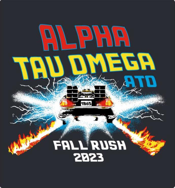 Back To The Future Fall Rush Hoodie Alpha Tau Omega Merch | Fresh Prints
