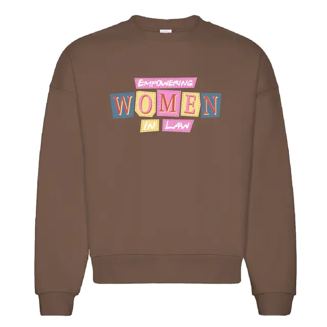 Women in Law Colorful Patchwork Design Crewneck 2