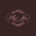 Phi Mu Floral Pink Text Spring Recruitment Shirt