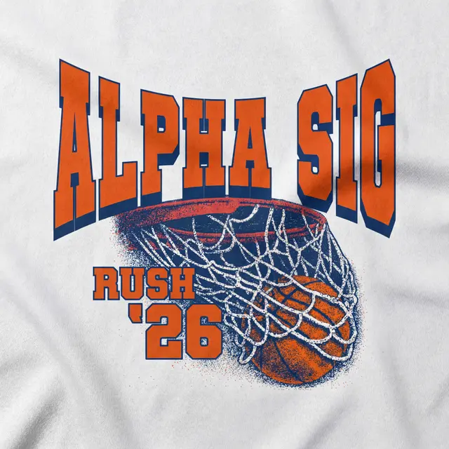 Alpha Sigma Phi Basketball Hoop Rush Shirt
