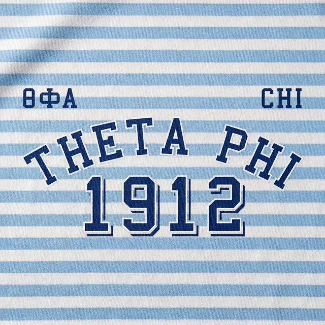 Theta Phi Alpha Striped Text PR Hoodie