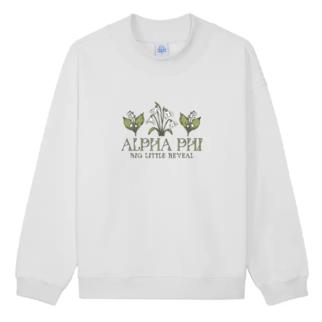 Alpha Phi Lily Design Big Little Reveal Crewneck 2
