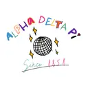 Alpha Delta Pi Colorful Lettering and Disco Ball PR Hoodie